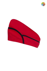 MyForm 11106 Profesyonel Aşçı Kayık Kep Kırmızı Siyah - Myform İş Kıyafetleri