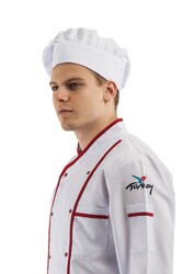 MyForm 11107 Profesyonel Aşçı Mantar Kep Beyaz - Myform İş Kıyafetleri