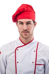 MyForm 11107 Profesyonel Aşçı Mantar Kep Kırmızı - 1