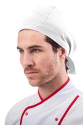 Myform 11112 Aşçı Bandanası Arkadan Bağlamalı Beyaz - Myform İş Kıyafetleri