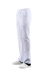 MyForm 2114 Erkek Alpaka Dual Aşçı Pantolonu Beyaz - Myform İş Kıyafetleri
