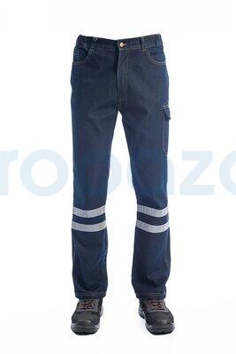 MyForm 2136 Sona Denim Kot İş Pantolonu Mavi - 1