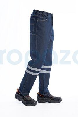 MyForm 2136 Sona Denim Kot İş Pantolonu Mavi - 3