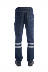 MyForm 2136 Sona Denim Kot İş Pantolonu Mavi - 4