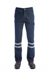 MyForm 2136 Sona Denim Kot İş Pantolonu Mavi - Myform İş Kıyafetleri
