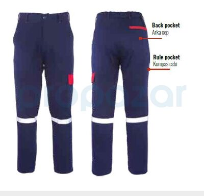 MYFORM 2151 SANTO Reflektörlü İş Pantolonu