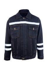 MyForm 3109 Sona Denim Kot İş Montu Siyah - Myform İş Kıyafetleri