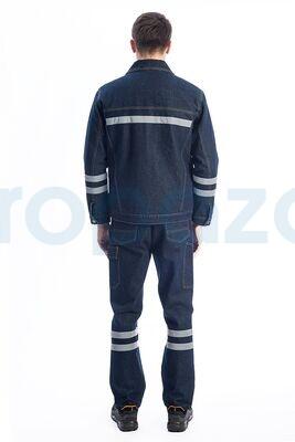 Myform 3110 Sona Denim Kot Kapitoneli İş Montu