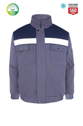 Myform 3117 Reflektörlü Winto Mont Gri Lacivert - Myform İş Kıyafetleri