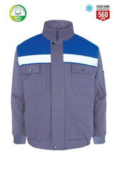 Myform 3117 Reflektörlü Winto Mont Gri Saks Mavi - Myform İş Kıyafetleri