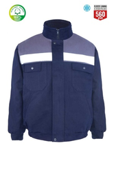 Myform 3117 Reflektörlü Winto Mont Lacivert Gri - Myform İş Kıyafetleri