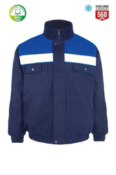 Myform 3117 Reflektörlü Winto Mont Lacivert Saks Mavi - Myform İş Kıyafetleri