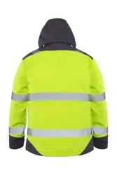 Myform 3132 Hi-Vis Softshell Kapüşonlu Mont Sarı - 2