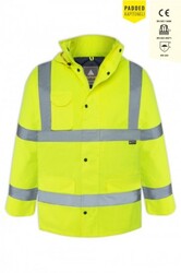 Myform 4123 OLYMPUS Yüksek Görünürlüklü Parka Sarı - Myform İş Kıyafetleri