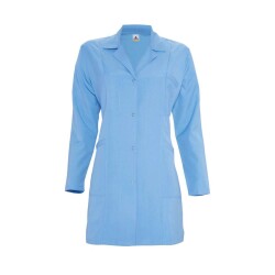 MyForm 6105 Cepli ve Kuşaklı Bayan İş Önlüğü Açık Mavi - Myform İş Kıyafetleri