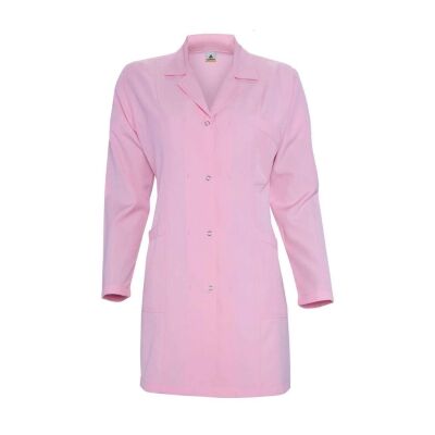 MyForm 6105 Cepli ve Kuşaklı Bayan İş Önlüğü Pembe - 1