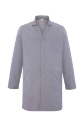 MyForm 6106 Cepli ve Kuşaklı Erkek İş Önlüğü Gri - Myform İş Kıyafetleri