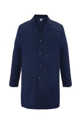 MyForm 6106 Cepli ve Kuşaklı Erkek İş Önlüğü Siyah - Myform İş Kıyafetleri