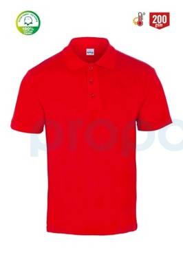 MYFORM 8101 ECO POLO Yaka Pike T-shirt Kırmızı - 1