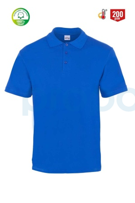 MYFORM 8101 ECO POLO Yaka Pike T-shirt Saks Mavi - 1