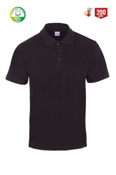MYFORM 8101 ECO POLO Yaka Pike T-shirt Siyah - Myform İş Kıyafetleri