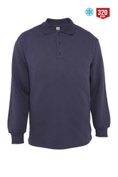 MyForm 8115 Comfort Polo Yaka Sweatshirt 3 İplik Antrasit - Myform İş Kıyafetleri