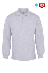 MyForm 8115 Comfort Polo Yaka Sweatshirt 3 İplik Gri - Myform İş Kıyafetleri