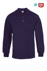 MyForm 8115 Comfort Polo Yaka Sweatshirt 3 İplik Lacivert - Myform İş Kıyafetleri