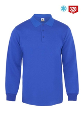 MyForm 8115 Comfort Polo Yaka Sweatshirt 3 İplik Saks Mavi - Myform İş Kıyafetleri