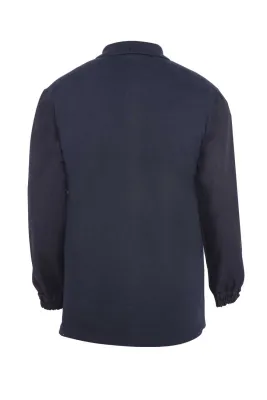 MYFORM 8117 Destekli Polo Yaka Sweatshirt Siyah - 2