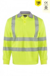 MyForm 8144 OLYMPUS Polo Yaka Shirt Sarı - Myform İş Kıyafetleri
