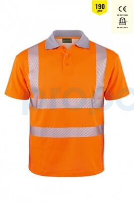 MyForm 8145 OLYMPUS Yüksek Görünürlüklü Polo Yaka Tshirt Turuncu - 1