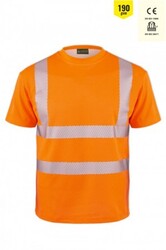 MyForm 8147 OLYMPUS Yüksek Görünürlüklü Tshirt Turuncu - Myform İş Kıyafetleri