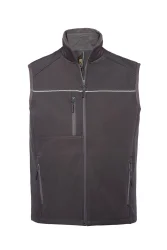 Myform 9121 Softshell Outdoor Teknik Yelek Antrasit Gri - Myform İş Kıyafetleri