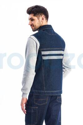 MyForm 9130 Fermuarlı Robb Denim Yelek - 3