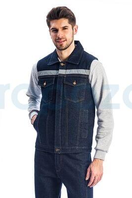 MyForm 9131 Robb Denim Kot İş Yeleği Kapitoneli - 4