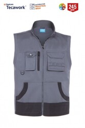 Myform - 9141 Osaka Cepli İş Yeleği Gri - 3