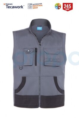 Myform - 9141 Osaka Cepli İş Yeleği Gri - 3