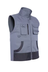 Myform - 9141 Osaka Cepli İş Yeleği Gri - Myform İş Kıyafetleri