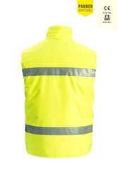 MYFORM 9143 OLYMPUS LINED HI-VIS VEST Kapitoneli Yelek Sarı - 2