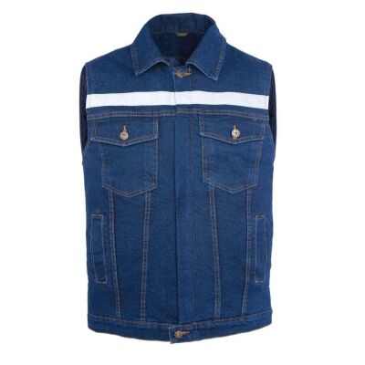 MyForm Sona Denim 9128 Kot İş Yeleği Mavi - 1
