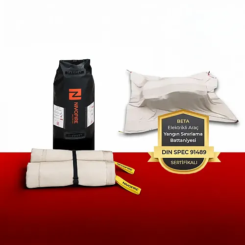 Nivofire BETA 6x8 m DIN SPEC 91489 Elektrikli Araç Yangın Battaniyesi - 1