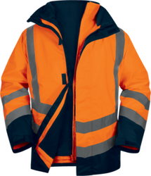 OPTIMUM3 5in1 Parka Mont Turuncu Lacivert - Delta Plus İSG Ürünleri