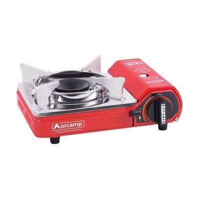 Orcamp CK-506 Mini Tekli Portatif Ocak Gaz Stop Emniyetli - Kırmızı - 3