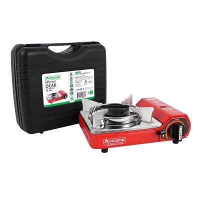 Orcamp CK-506 Mini Tekli Portatif Ocak Gaz Stop Emniyetli - Kırmızı - 4