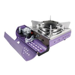 Orcamp CK-506 Mini Tekli Portatif Ocak Gaz Stop Emniyetli - Mor - 2