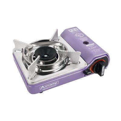 Orcamp CK-506 Mini Tekli Portatif Ocak Gaz Stop Emniyetli - Mor - 1