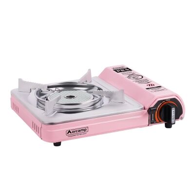 Orcamp CK-508 Pro Seramik Portatif Ocak Gaz Stop Emniyetli - Pembe - 1