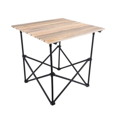 Orcamp OUT-2090 Ahşap Kamp Masası 70x70x67 cm - 1