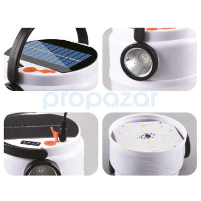 PANTHER PT-2021 USB ŞARJLI SOLAR KAMP LAMBASI - 2